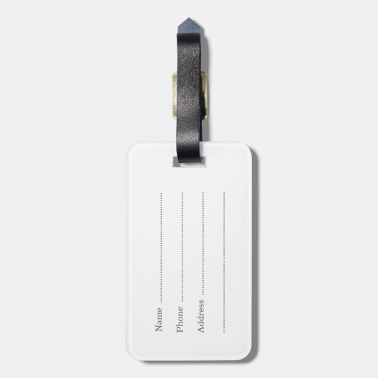 Tour d'Eiffel Bagagelabel (Achterkant verticaal)