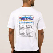 Tour Divide Banner + Punch Kaart T-shirt (Achterkant)