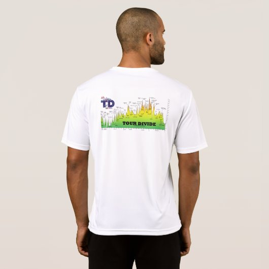 Tour Divide Hoogteprofiel T-shirt (Achterkant volledig)
