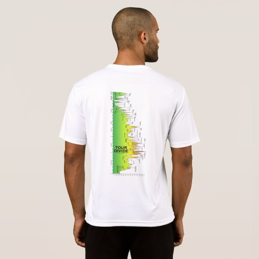 Tour Divide Hoogteprofiel t-shirt (Sideways) (Achterkant volledig)