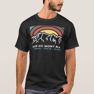Tour du Mont Blanc Chamonix Frankrijk Italië Zwits T-shirt