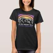 Tour du Mont Blanc Chamonix Frankrijk Italië Zwits T-shirt (Voorkant)