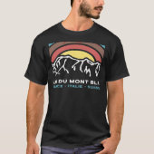 Tour du Mont Blanc Chamonix Frankrijk Italië Zwits T-shirt (Voorkant)