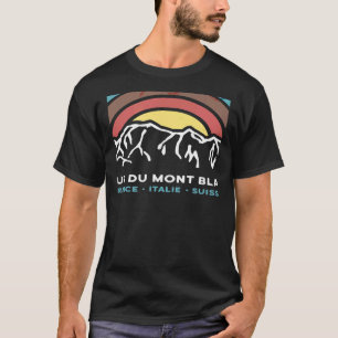 Tour du Mont Blanc Chamonix Frankrijk Italië Zwits T-shirt