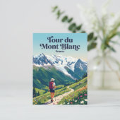 Tour du Mont Blanc Frankrijk Briefkaart (Staand voorkant)
