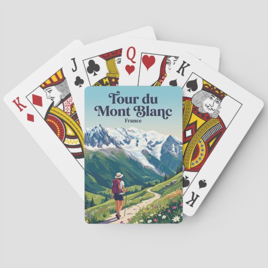 Tour du Mont Blanc Frankrijk Pokerkaarten (Achterkant)