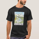 Tour du Mont Blanc Gear European Hiking Trail Hike T-shirt (Voorkant)
