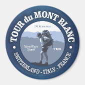 Tour du Mont Blanc Magneet (Voorkant)