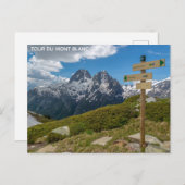 Tour Du Mont Blanc Mountain-reisfoto Briefkaart (Voorkant / Achterkant)