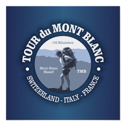 Tour du Mont Blanc Poster (Voorkant)