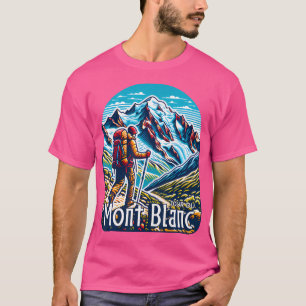 Tour du Mont Blanc TMB Zwitserland Italië Frankrij T-shirt
