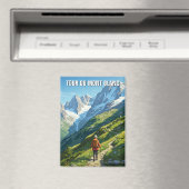 Tour du Mont Blanc Travel Hiker Magneet (Insitu (Vaatwasser))