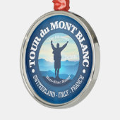 Tour du Mont Blanc (V) Metalen Ornament (Links)