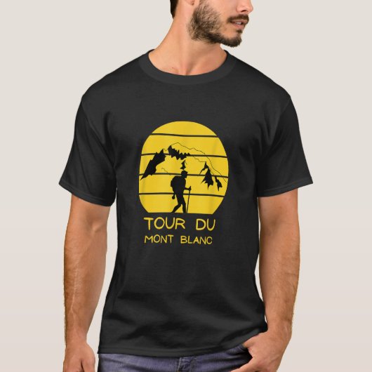 Tour du Mont Blanc Wandelen lange afstand wandelpa T-shirt (Voorkant)