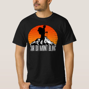 Tour du Mont Blanc - Wandelpad  Retro T-shirt
