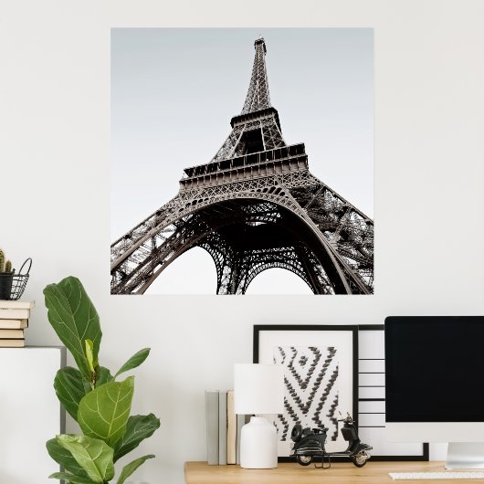 Tour Eiffel Black & White Poster (Thuiskantoor)