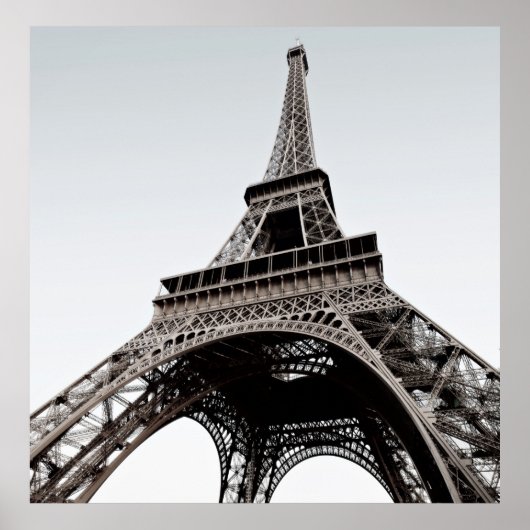 Tour Eiffel Black & White Poster (Voorkant)