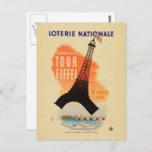 Tour Eiffel loterie nationale Briefkaart (Voorkant / Achterkant)