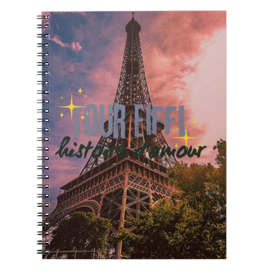 Tour Eiffel Notitieboek – Parijse Romance (Voorkant)