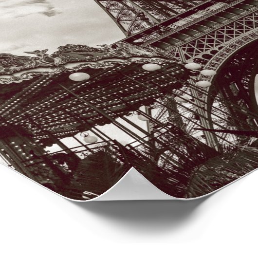 Tour Eiffel Paris, France Photography Poster (Hoek)