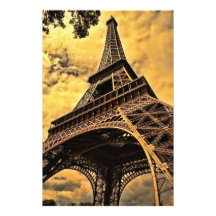 Tour Eiffel Paris France Poster (Satin)