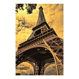 Tour Eiffel Paris France Poster (Satin)