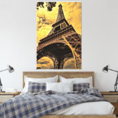 Tour Eiffel Paris Frankrijk Canvas Afdruk (Insitu (Slaapkamer))