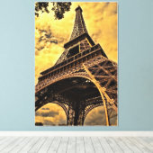 Tour Eiffel Paris Frankrijk Canvas Afdruk (Insitu (Houten vloer))