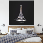 Tour Eiffel Paris Frankrijk Canvas Afdruk (Insitu (Slaapkamer))