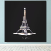 Tour Eiffel Paris Frankrijk Canvas Afdruk (Insitu (Houten vloer))