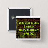 TOUR FLES VIERKANTE BUTTON 5,1 CM (Voorkant /achterkant)