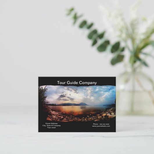 Tour Guide Company Visitekaartje (Staand voorkant)