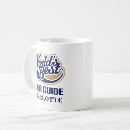 Tour Guide Gepersonaliseerde microscoopcadeaus Koffiemok (Voorkant links)