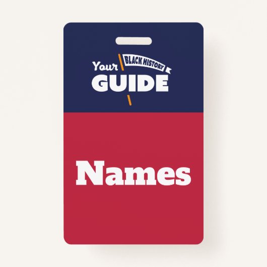 Tour Guide - naamlabels - Oranje badge (Voorkant)