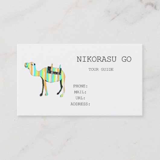 TOUR GUIDE VISITEKAARTJE (Voorkant)