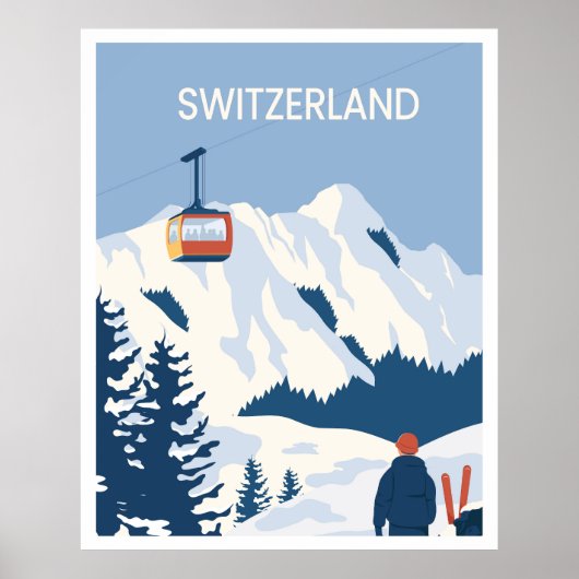 Tour naar Zwitserland Poster (Voorkant)