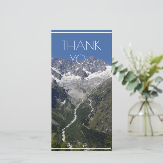 Tour noir, La Fouly, Zwitserland Bedankkaart (Staand voorkant)