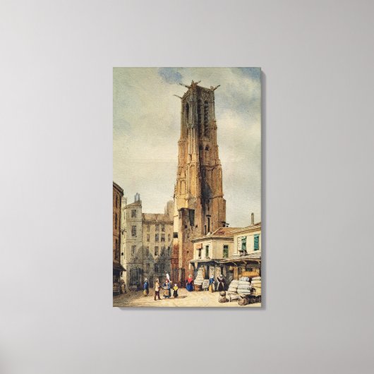 Tour Saint-Jacques Canvas Afdruk (Voorkant)