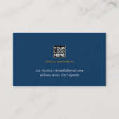 Tour Toerisme Reisagent blauw Visitekaartje (Achterkant)