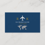 Tour Toerisme Reisagent blauw Visitekaartje (Voorkant)