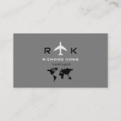 Tour Toerisme Reisagent grijs Visitekaartje (Voorkant)