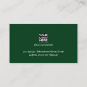 Tour Toeristische Gids Groen Visitekaartje (Achterkant)