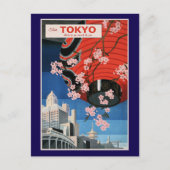 Tour Tokyo, Japan, travel poster, Briefkaart (Voorkant)