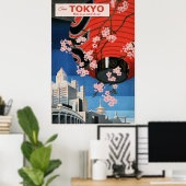 Tour Tokyo, Japan, travel poster, Poster (Thuiskantoor)