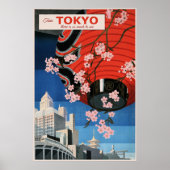 Tour Tokyo, Japan, travel poster, Poster (Voorkant)