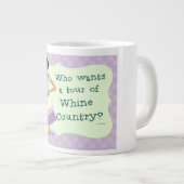 Tour Whine Country Funny Houseechtgenote Cartoon Grote Koffiekop (Voorkant rechts)