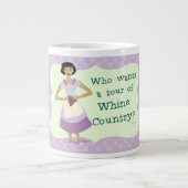 Tour Whine Country Funny Houseechtgenote Cartoon Grote Koffiekop (Voorkant)