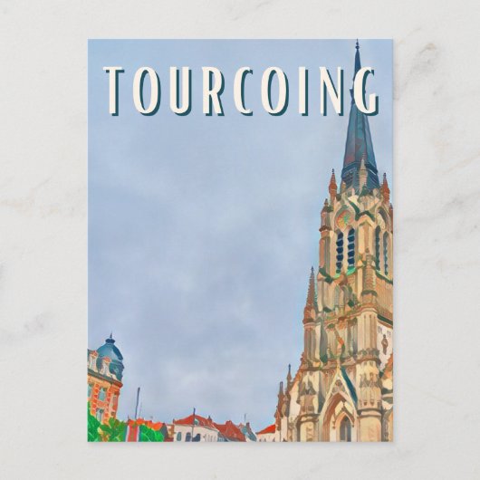 Tourcoing Photo Vintage Briefkaart (Voorkant)
