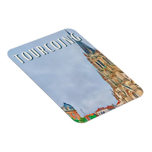 Tourcoing Photo Vintage Magneet (Rechterzijde)