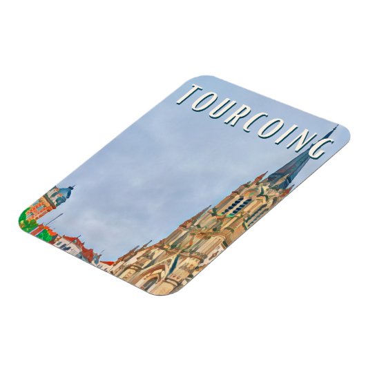 Tourcoing Photo Vintage Magneet (Linkerzijde)